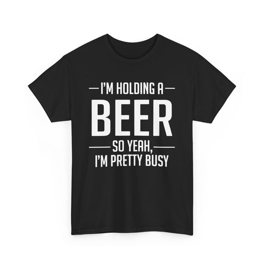 Hold My Beer Unisex Tee, Hilarious Drunk Friend Gift, Beer Lover Shirt, Funny Drinking Graphic Tee, Party Humor T-Shirt