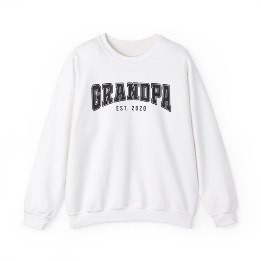 Personalized Gift for Grandfather, Personalized Varsity Sweatshirt, Custom Crewneck Jumper, Family Reunion Sweatshirt, Grandpa Present, Cozy