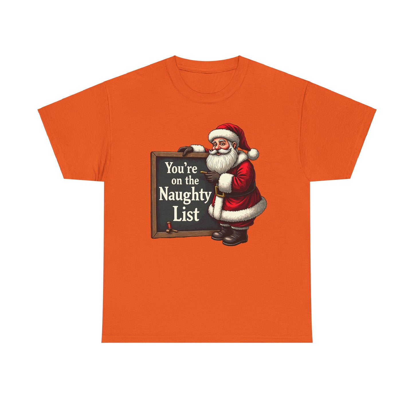 Funny Christmas Unisex Tee, Naughty List Shirt, Holiday Humor T-Shirt Gift, Sarcastic Xmas Top, Festive Cotton Tee, Christmas Party Outfit