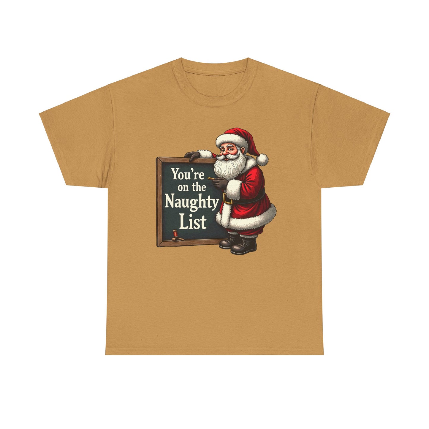 Funny Christmas Unisex Tee, Naughty List Shirt, Holiday Humor T-Shirt Gift, Sarcastic Xmas Top, Festive Cotton Tee, Christmas Party Outfit