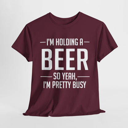 Hold My Beer Unisex Tee, Hilarious Drunk Friend Gift, Beer Lover Shirt, Funny Drinking Graphic Tee, Party Humor T-Shirt