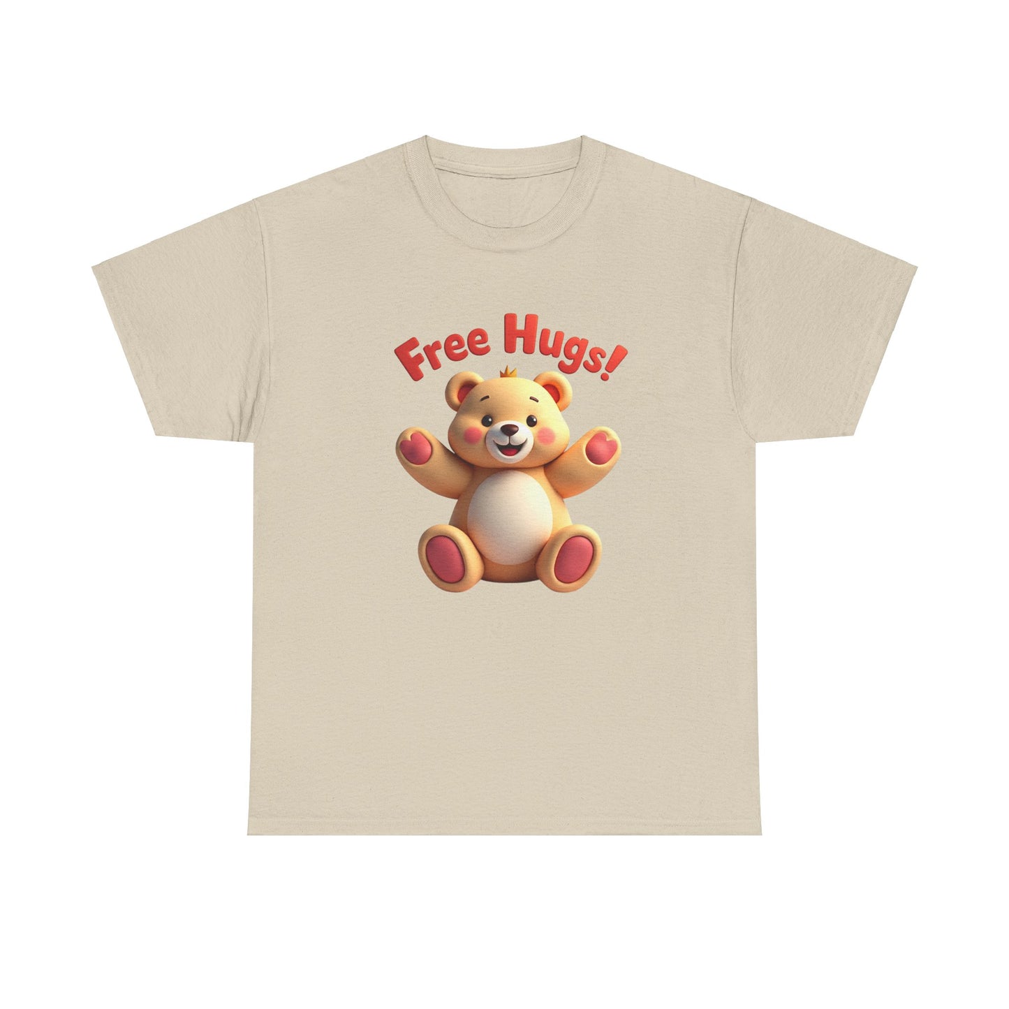 Free Hug T-Shirt - Cute Hugging Tee, Comfortable Unisex Top, Funny Graphic Shirt, Casual Cotton Blouse, Gift for Hug Lovers