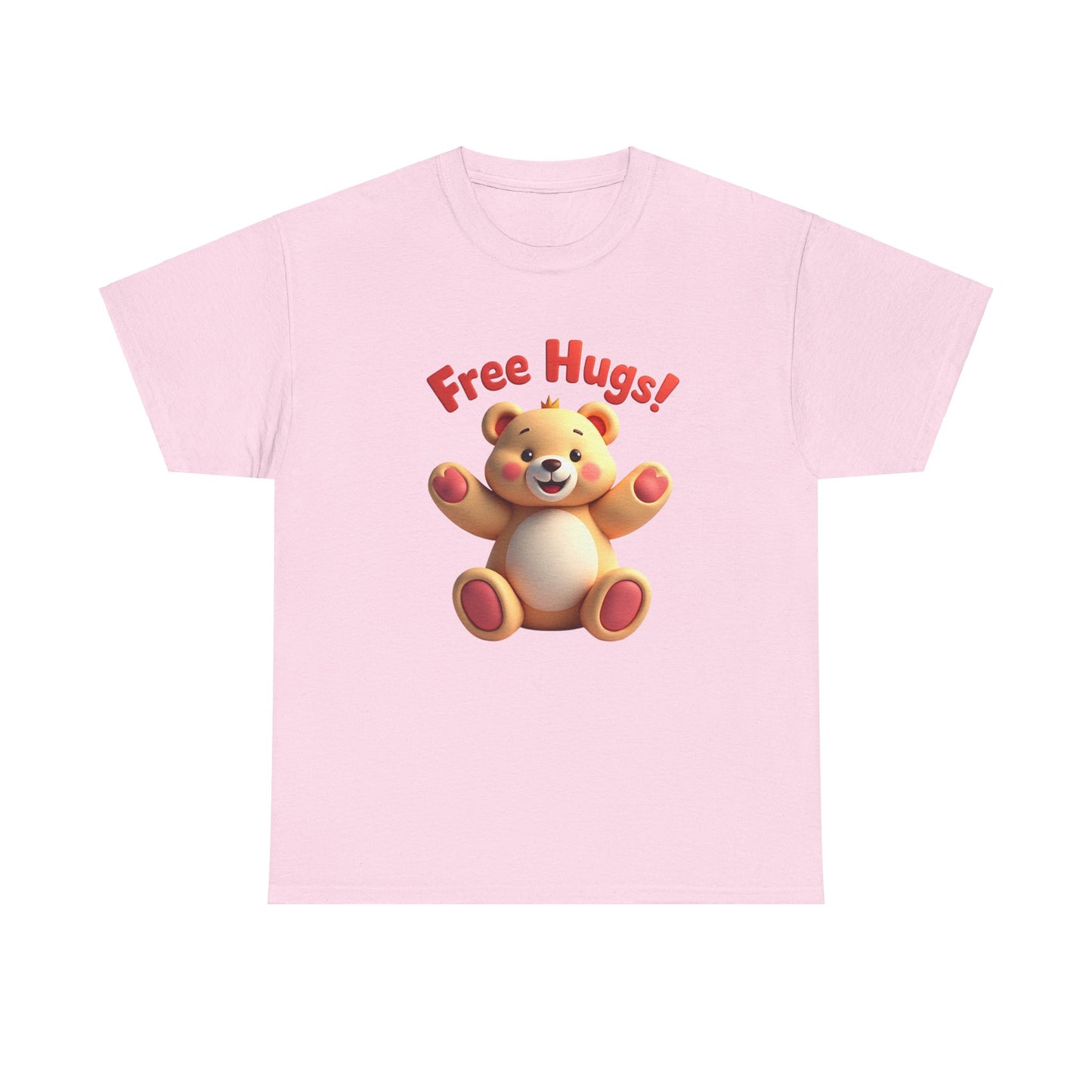 Free Hug T-Shirt - Cute Hugging Tee, Comfortable Unisex Top, Funny Graphic Shirt, Casual Cotton Blouse, Gift for Hug Lovers