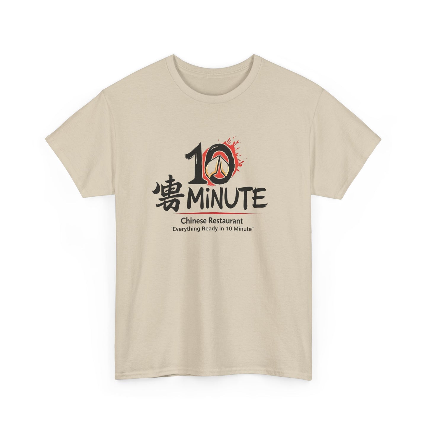 Funny 10 Minute Chinese Restaurant Unisex Tee, Humorous Food Lover Gift, Cotton Tshirt, Sarcastic Tee, Novelty Shirt, Joke meme Tee