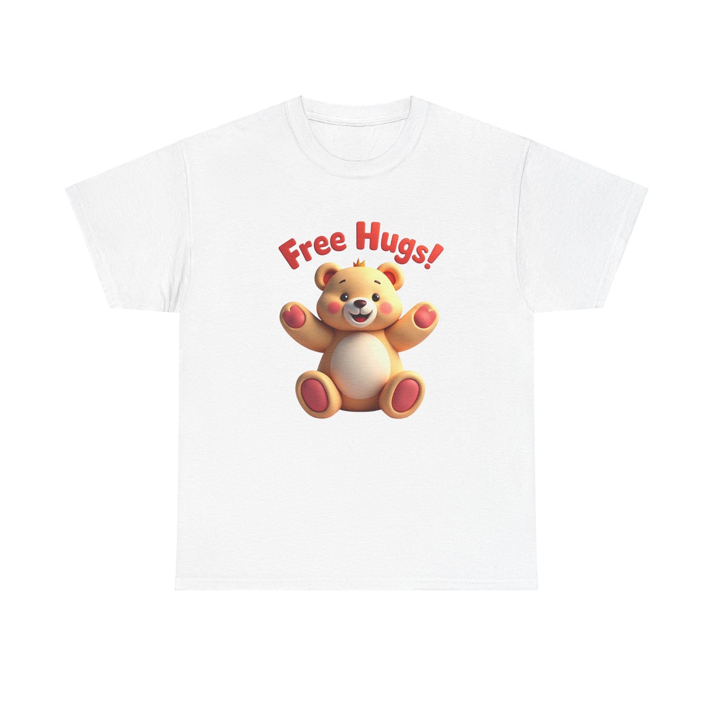 Free Hug T-Shirt - Cute Hugging Tee, Comfortable Unisex Top, Funny Graphic Shirt, Casual Cotton Blouse, Gift for Hug Lovers