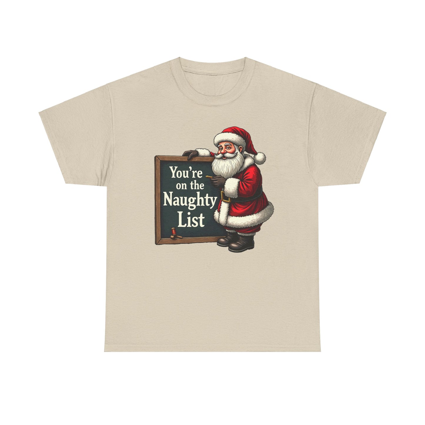 Funny Christmas Unisex Tee, Naughty List Shirt, Holiday Humor T-Shirt Gift, Sarcastic Xmas Top, Festive Cotton Tee, Christmas Party Outfit