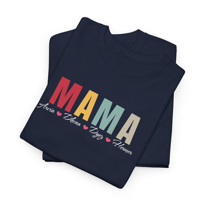 Personalized Mama Sweatshirt with Kids Name, Mom Shirt, Custom Mother's Day Gift, Family Name Tee, gift for mom, Motherhood