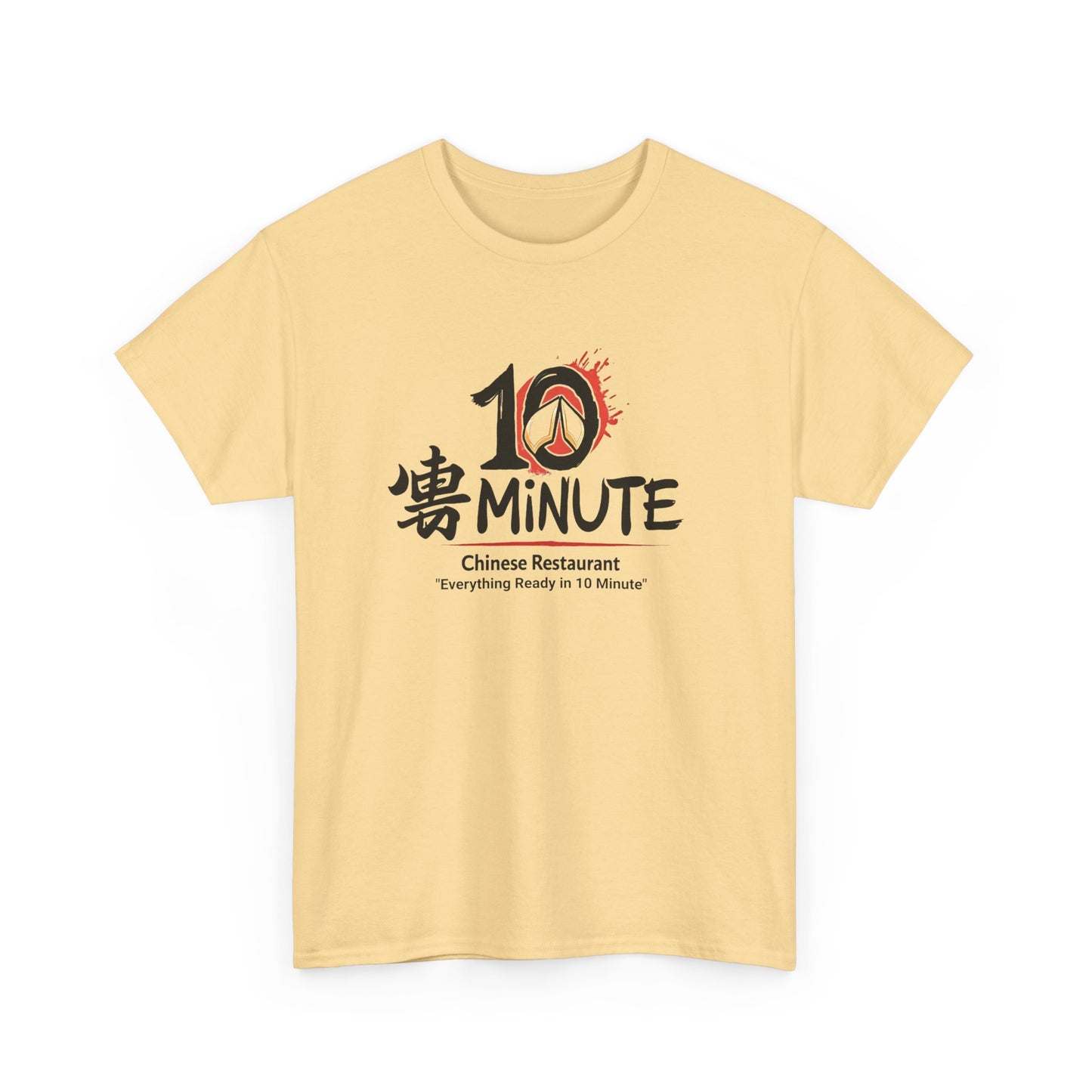 Funny 10 Minute Chinese Restaurant Unisex Tee, Humorous Food Lover Gift, Cotton Tshirt, Sarcastic Tee, Novelty Shirt, Joke meme Tee