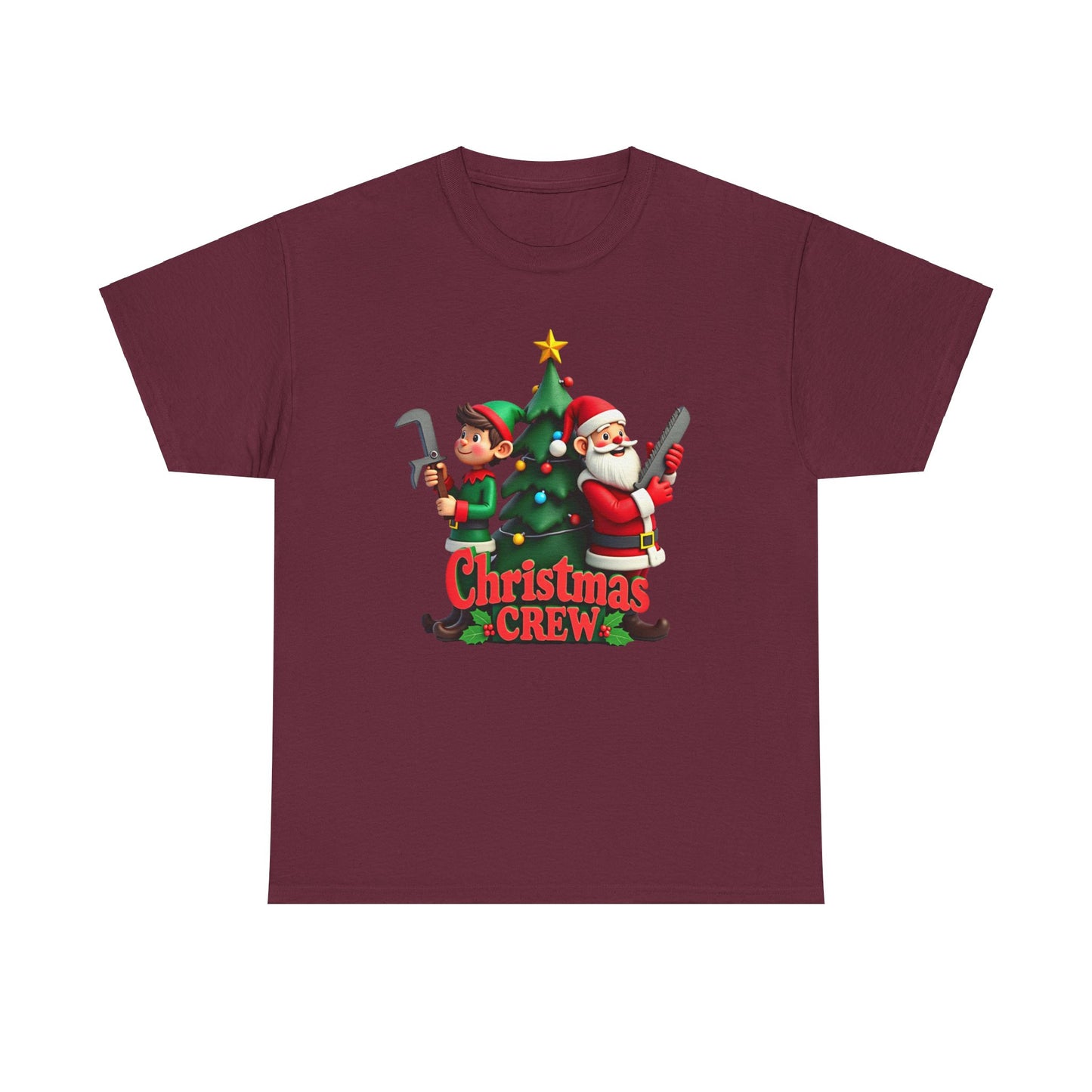 Funny Christmas Crew Tee, Holiday Humor Shirt, Unisex Cotton T-Shirt, Xmas Joke Top, Festive Graphic Tee