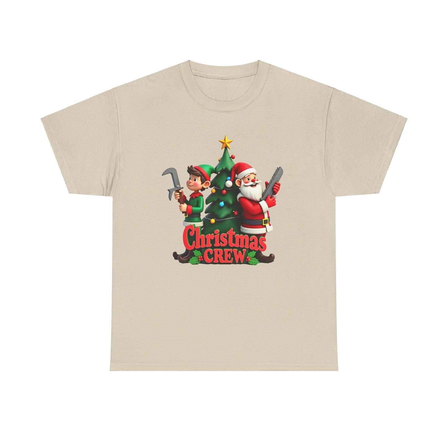 Funny Christmas Crew Tee, Holiday Humor Shirt, Unisex Cotton T-Shirt, Xmas Joke Top, Festive Graphic Tee