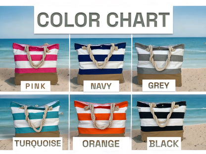 Canvas Beach Tote Bag for Women Large Travel Beach Bags with magnetic zap Reusable Grocery Shopping Bags