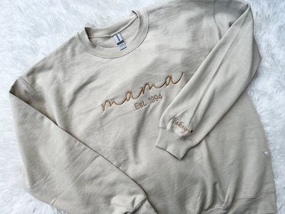 Father's Day Embroidered Sweatshirt