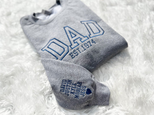 Father's Day Embroidered Sweatshirt
